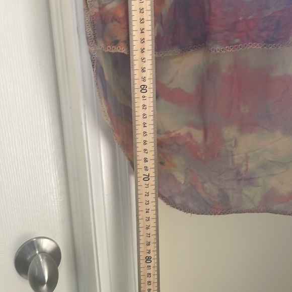 Aritzia - Wilfred - Flowy 100% Silk Top - 3/4 Sleeves - Tan - XXSmall - Picture 3 of 7